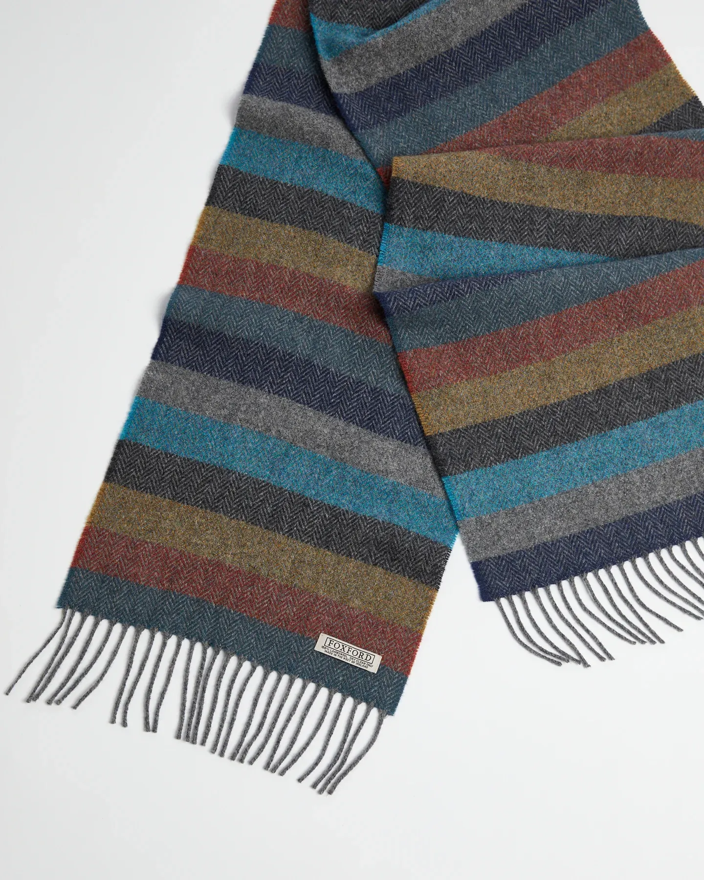 Foxford Armada Stripe Lambswool Scarf