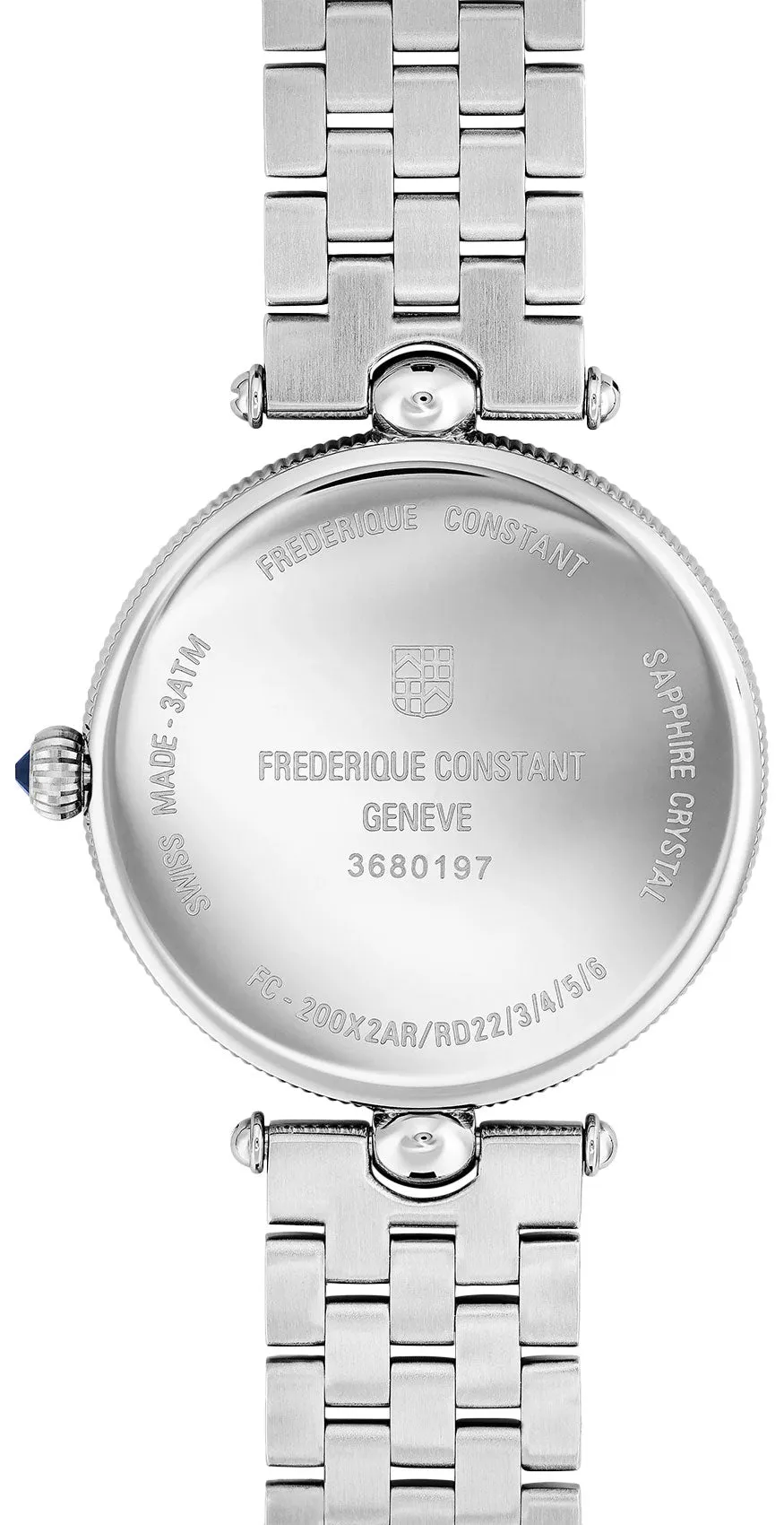 Frederique Constant Classics Art Deco Stainless Steel Mother-of-Pearl Dial Quartz Womens Watch FC-200MPW2AR6B