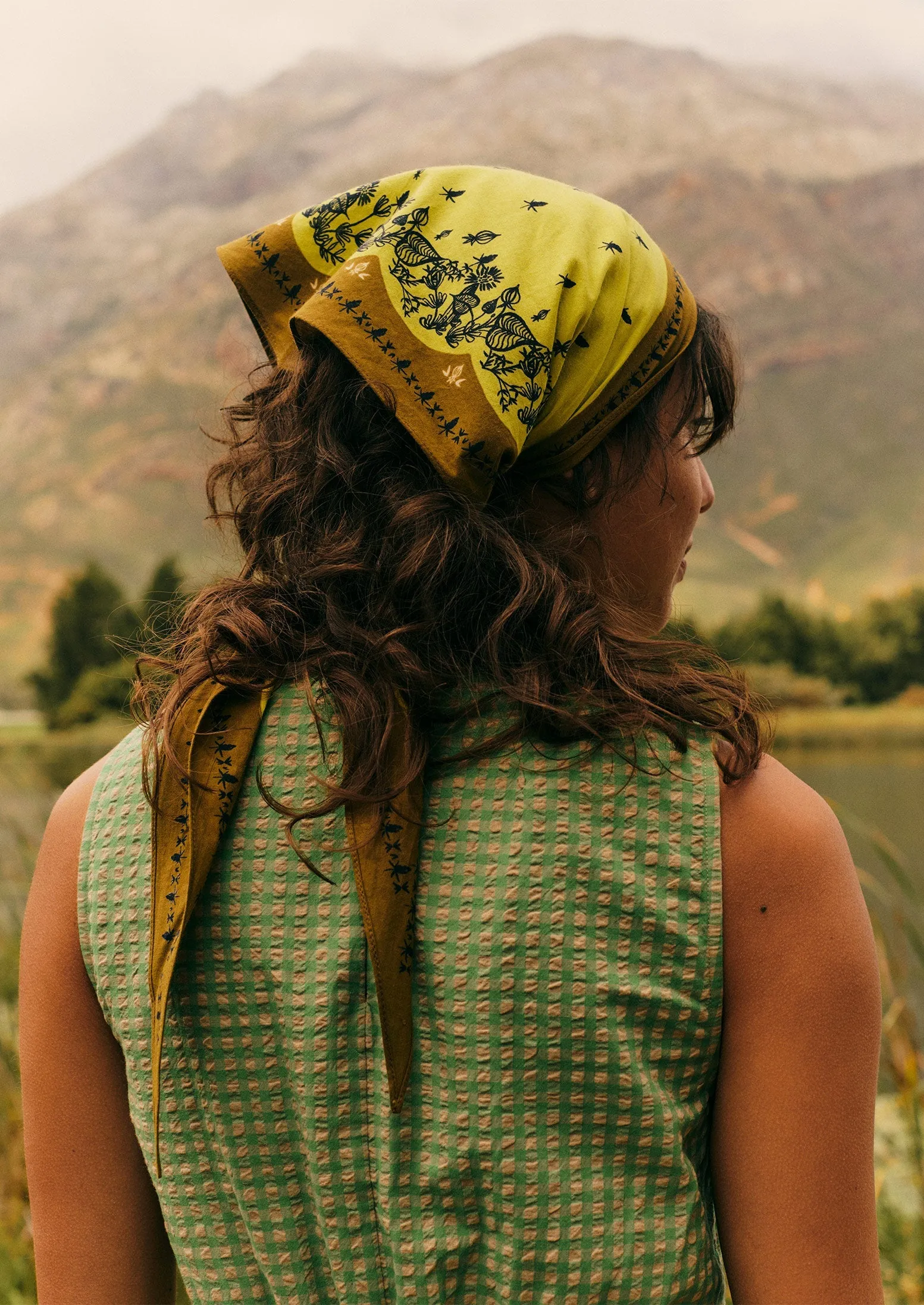 Gingham Cotton Seersucker Dress | Tapioca