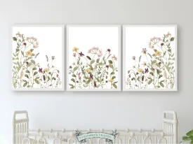 Girls Floral Nursery Prints