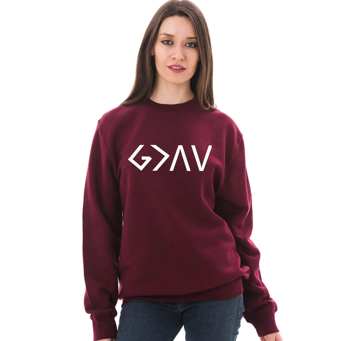 God Is Greater Than The Highs And Lows Crewneck Sweatshirt