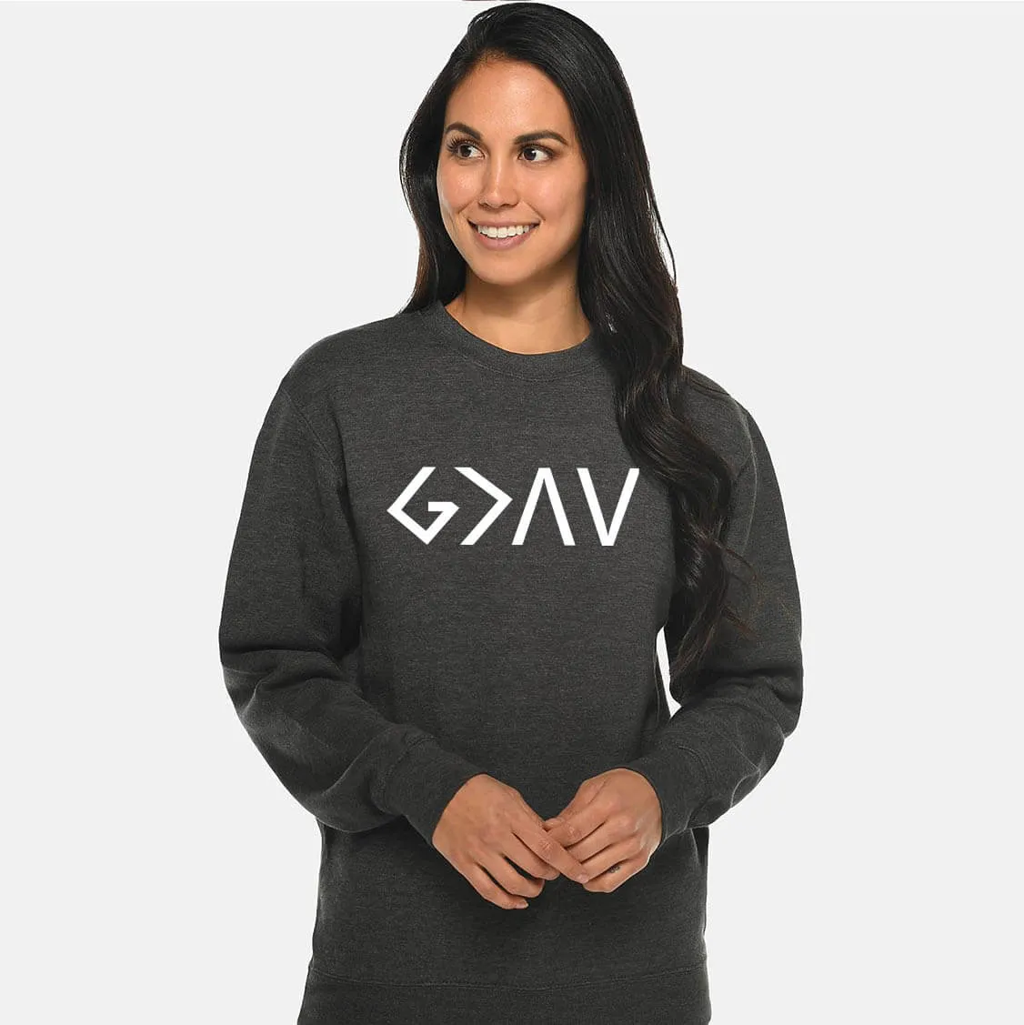 God Is Greater Than The Highs And Lows Crewneck Sweatshirt