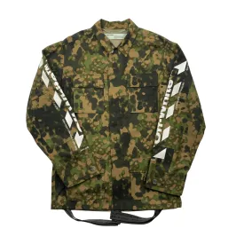 Green Camo Off-White Diag Field Jacket - Large