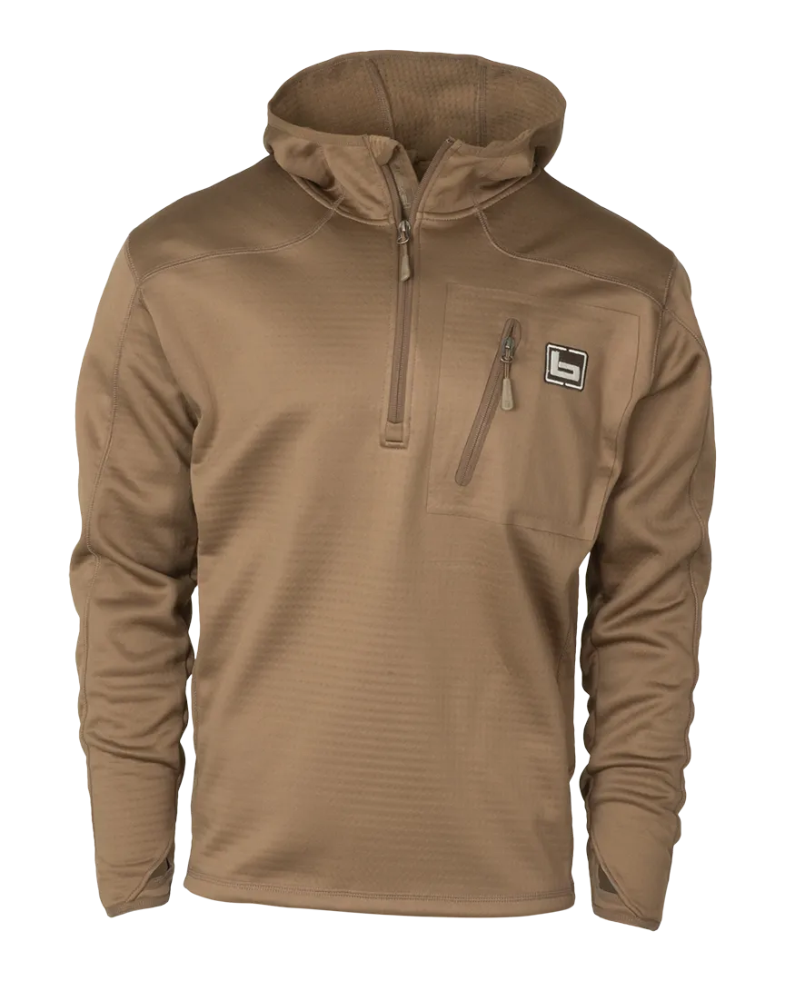 Hooded Mid Layer Fleece Pullover