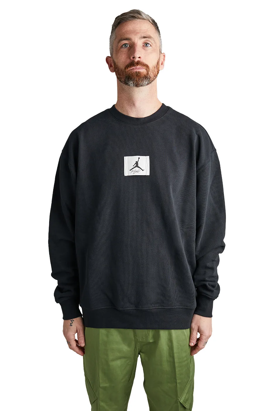 Jordan Mens Essentials Crewneck Sweatshirt 'Black'