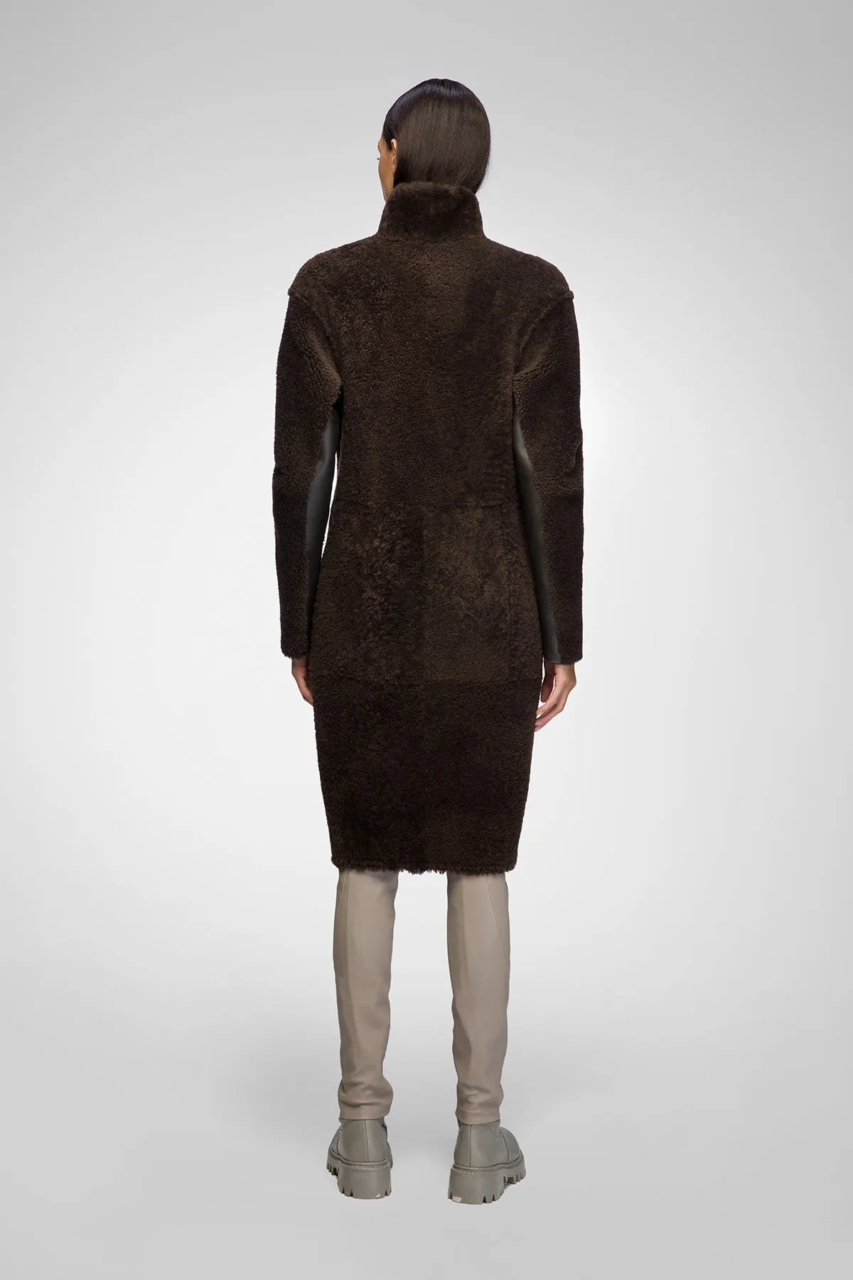 Julia - Brown Shearling Coat