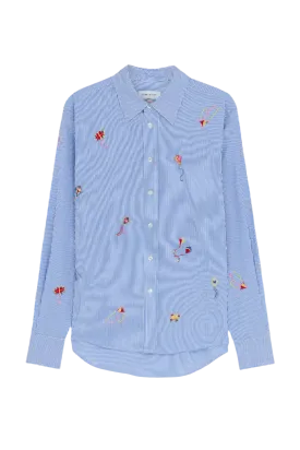 Kite Embroidered Stripe Shirt