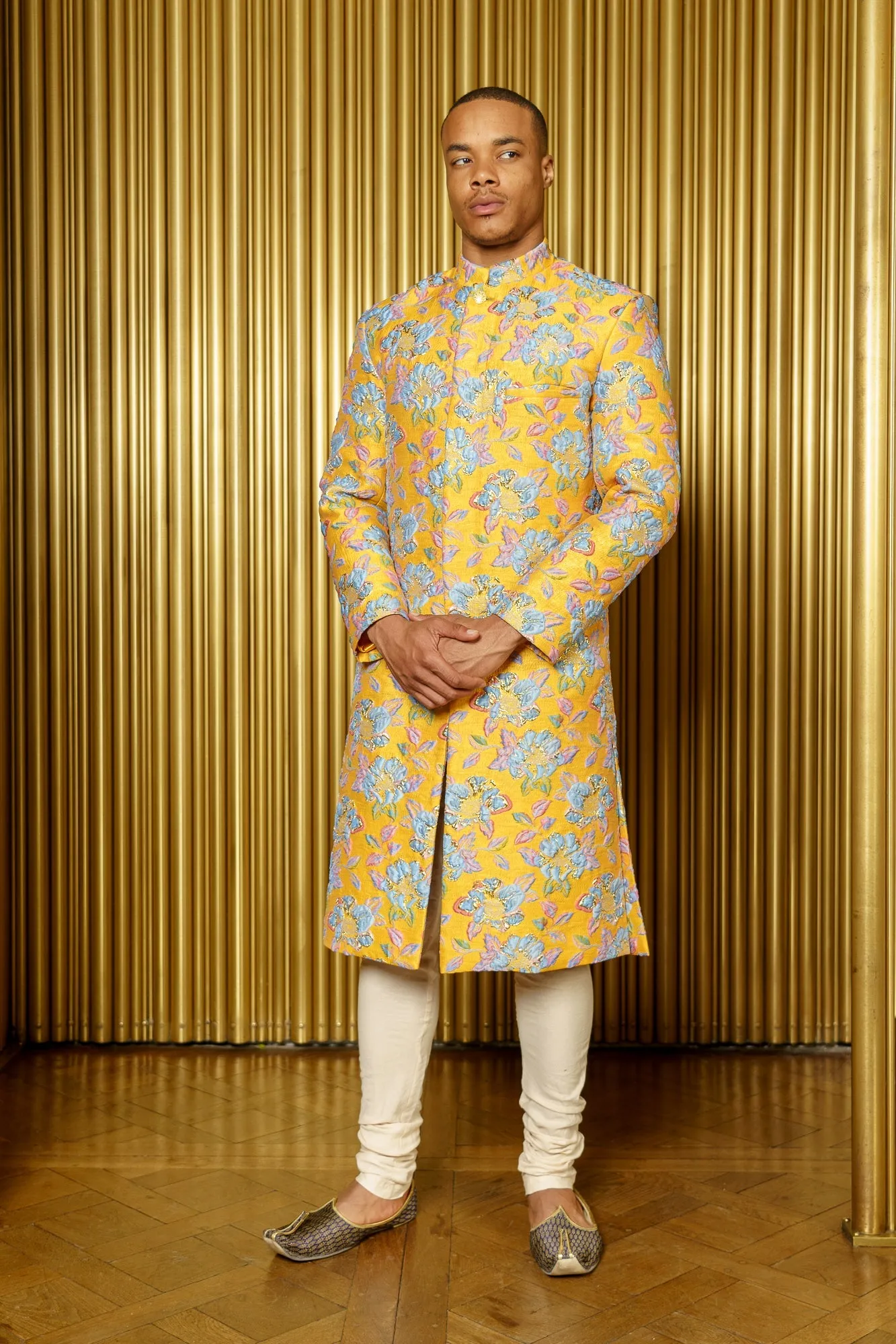 LANE Floral Jacquard Sherwani (Ready-to-Ship)