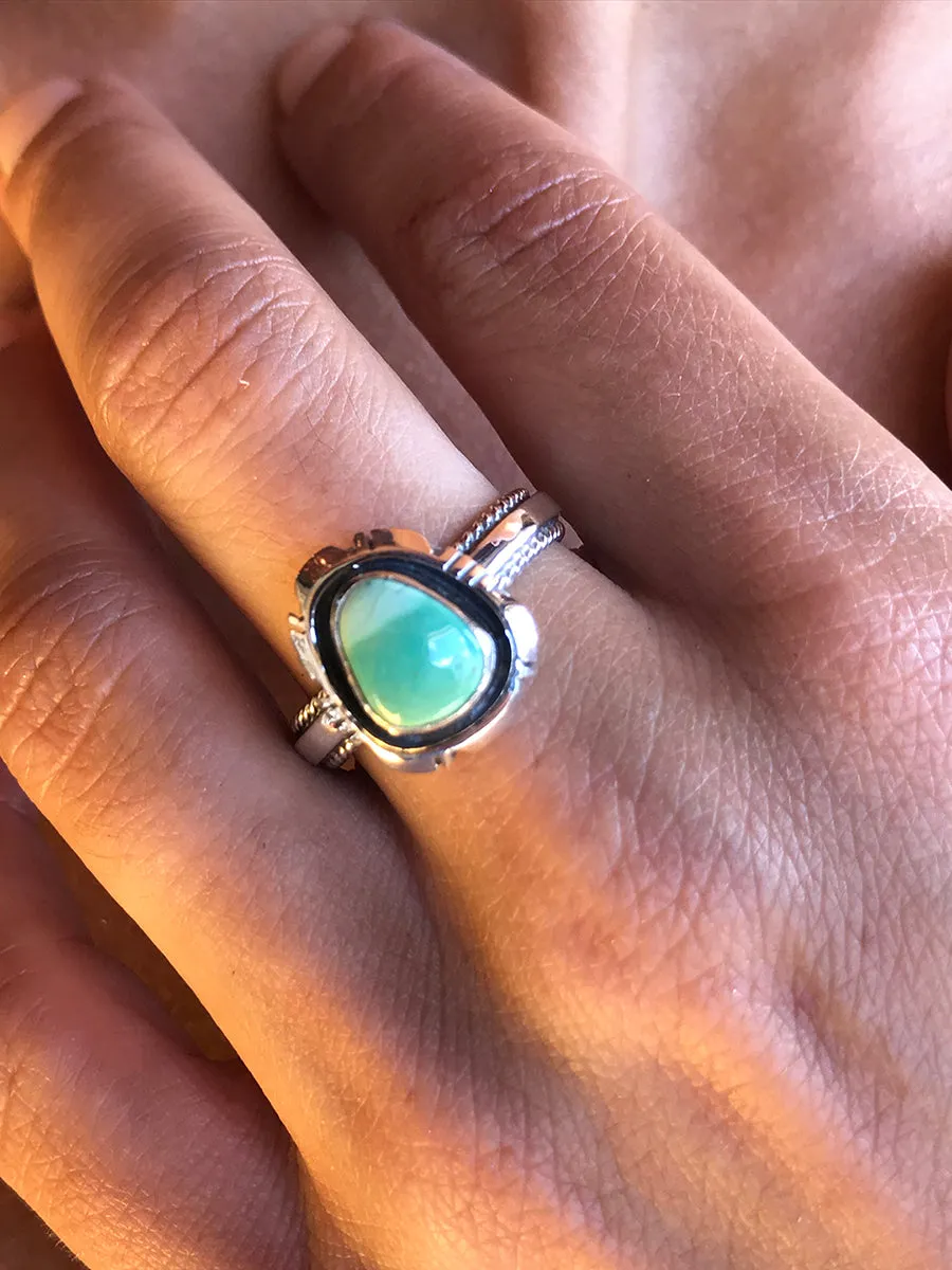 Light Green Turquoise RIng