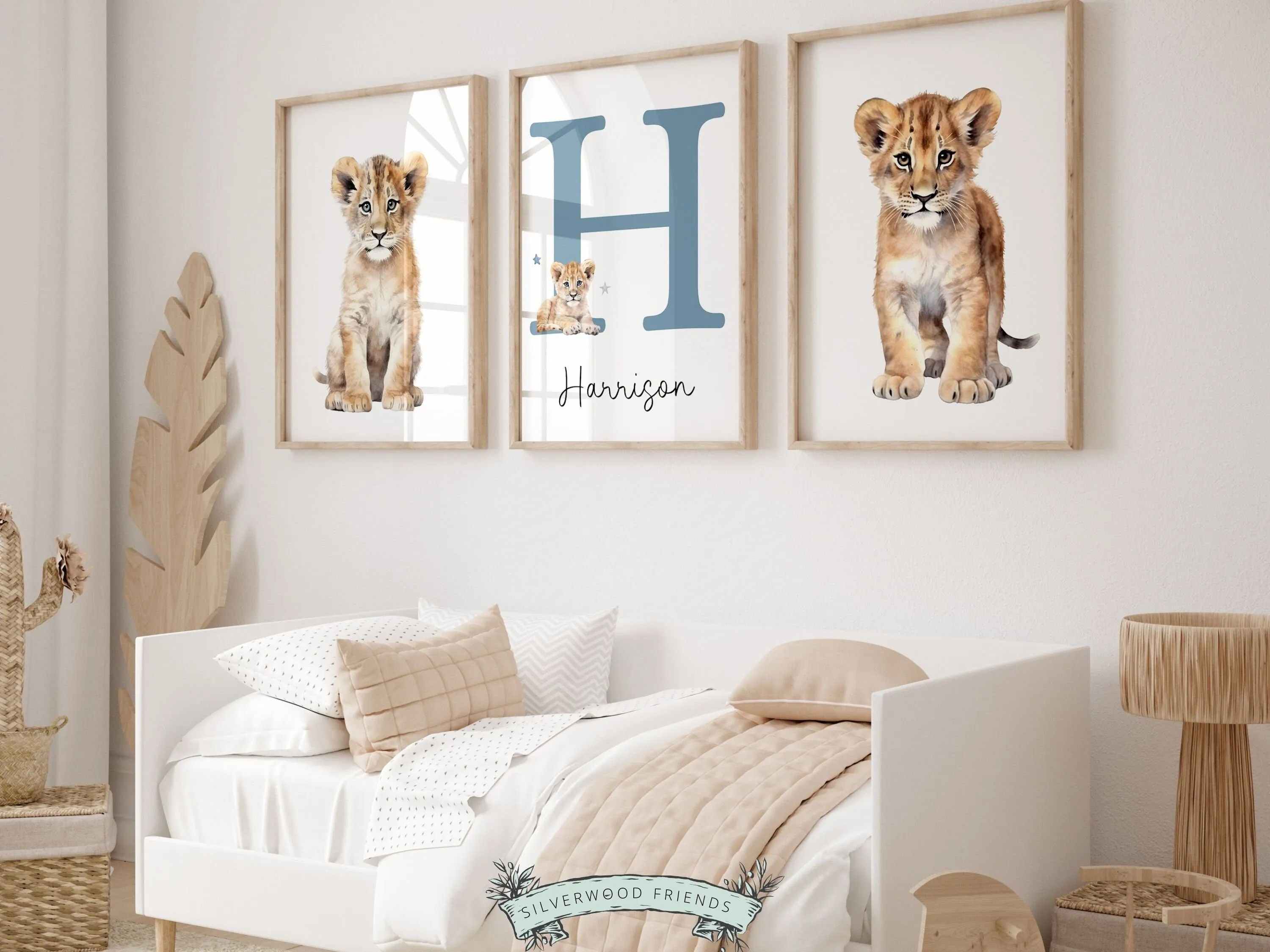 Lion Nursery Prints - Personalised