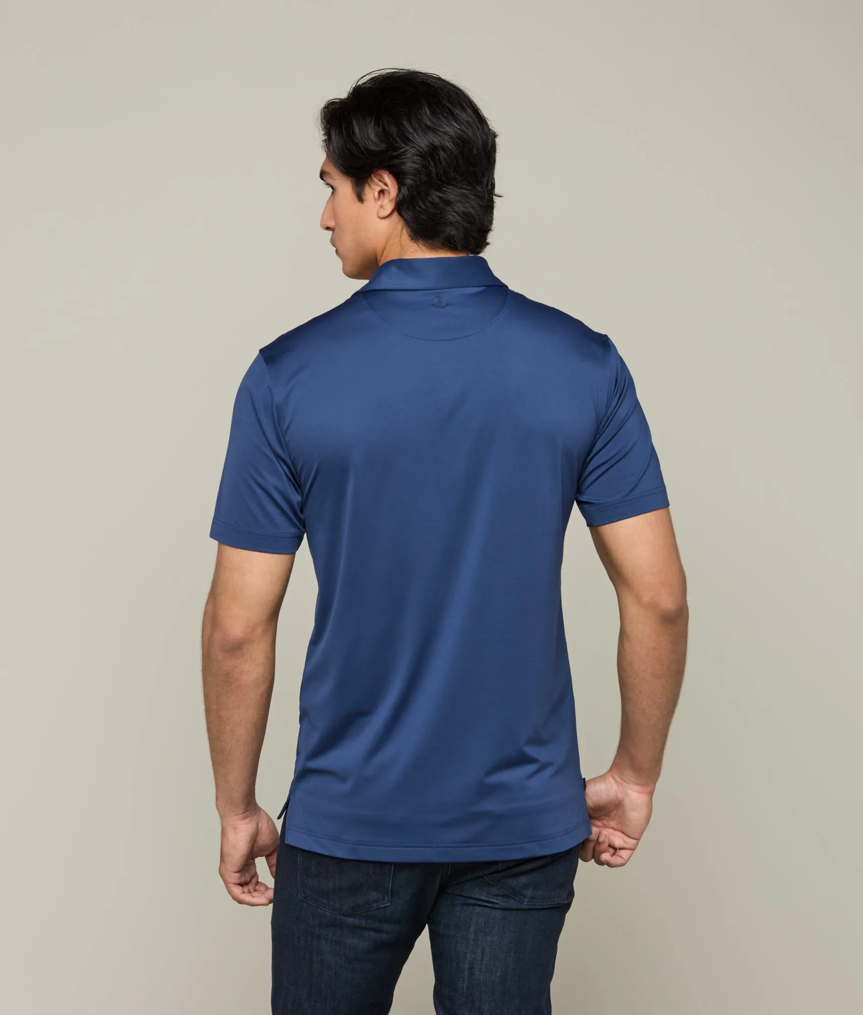 Lucchese Golf Polo :: Dallas Cowboys Navy