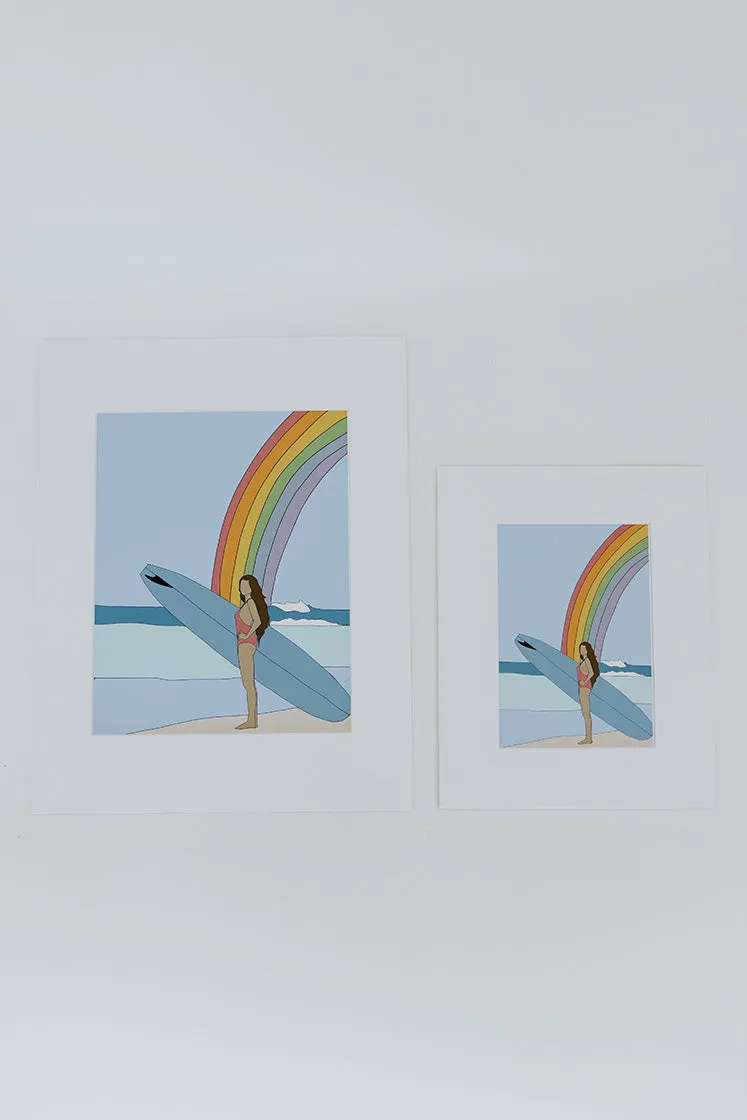 Matted Surfer Girls Prints