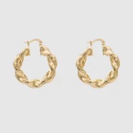 Maya Thick Twisted Hoops