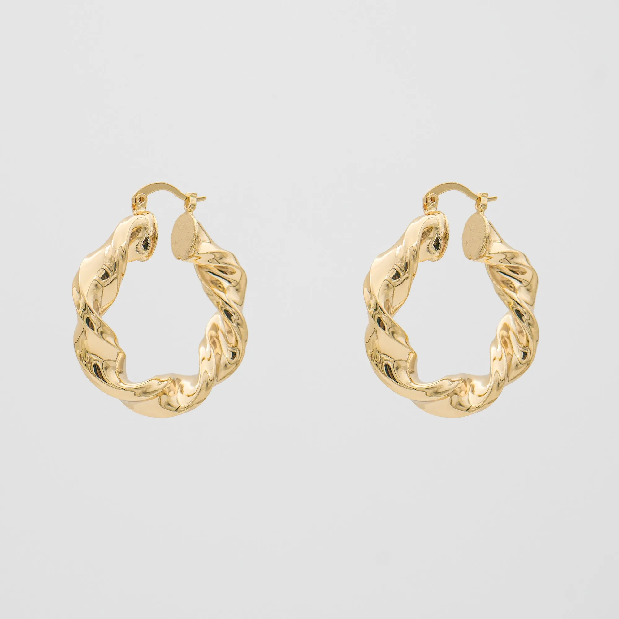 Maya Thick Twisted Hoops