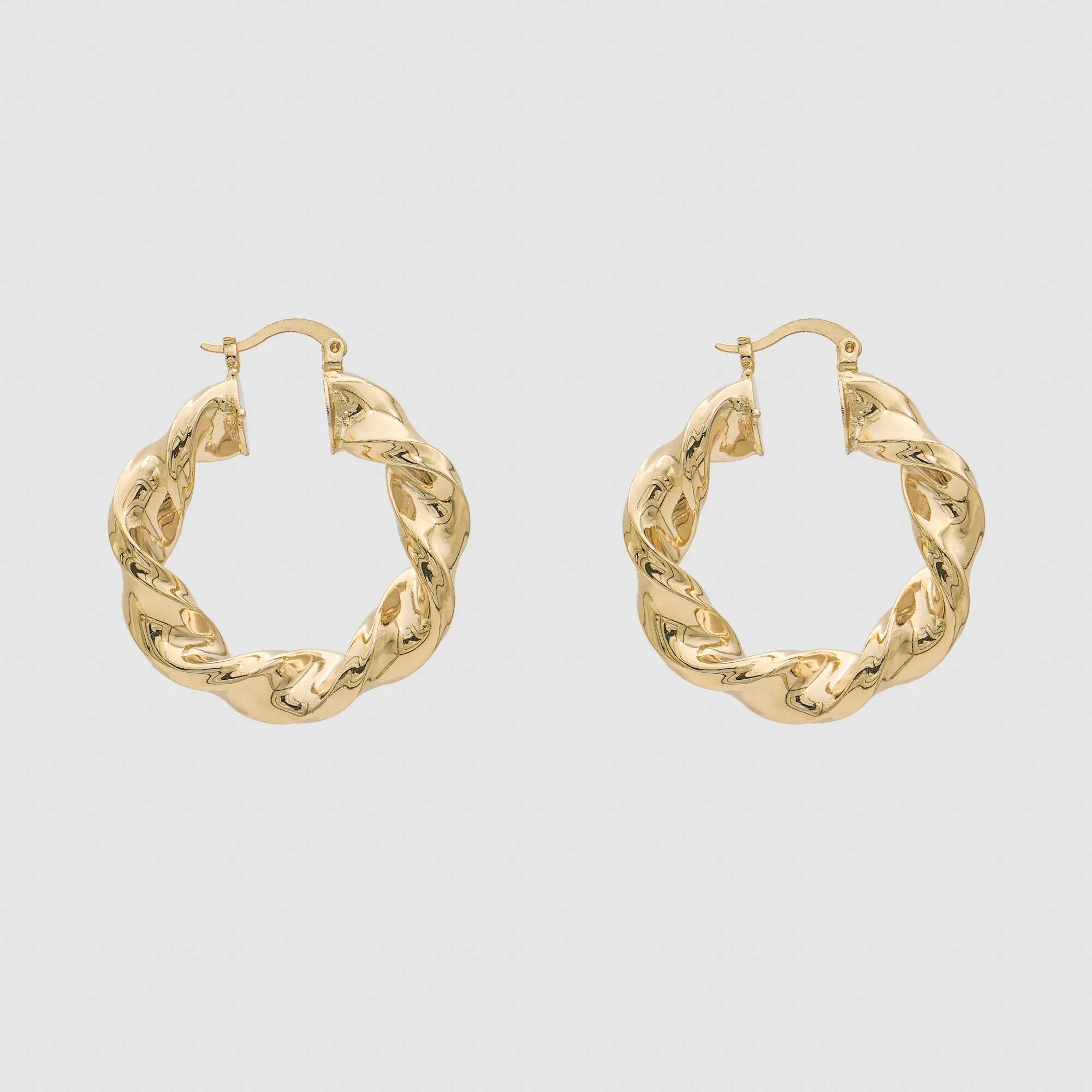 Maya Thick Twisted Hoops