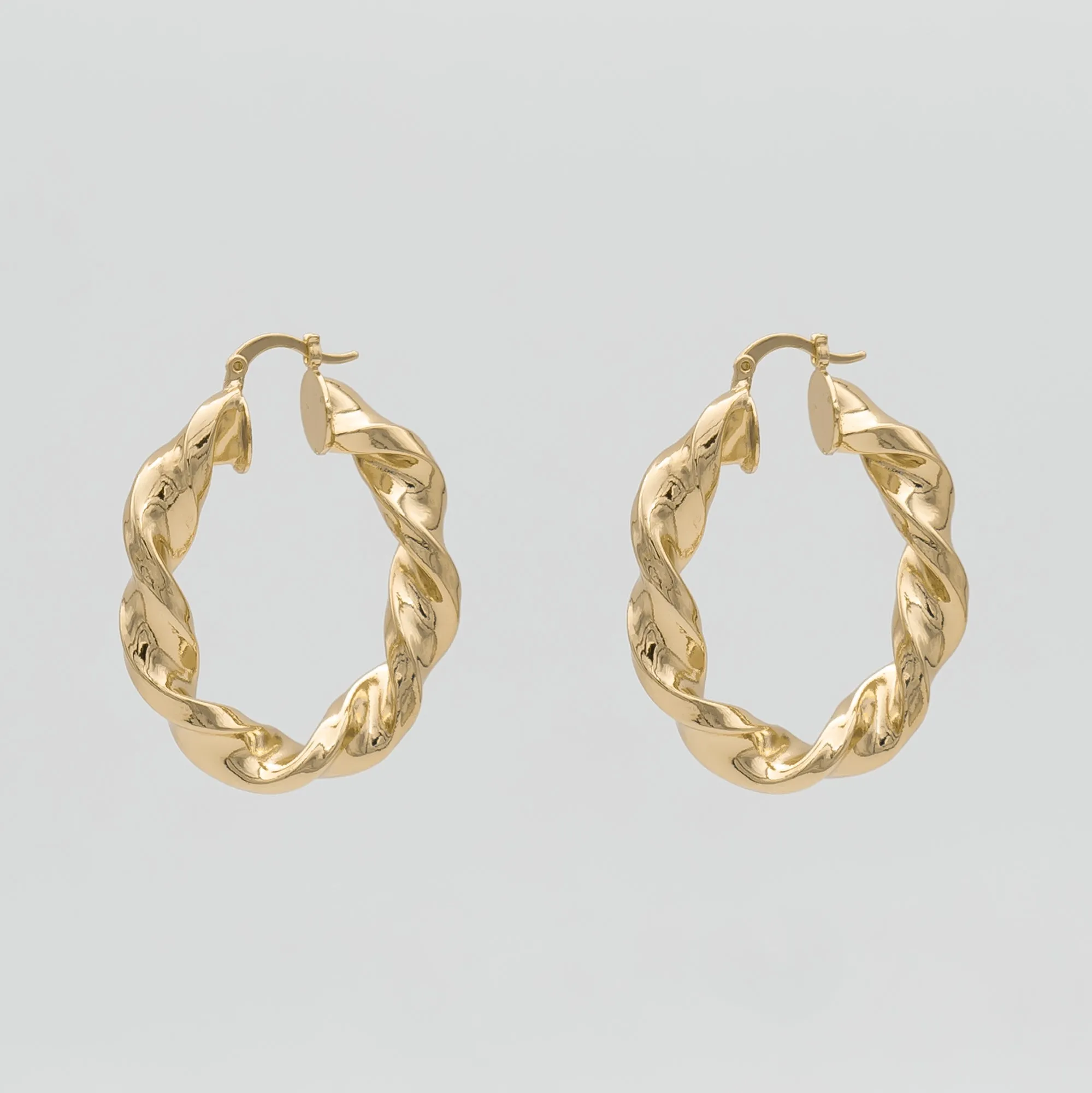 Maya Thick Twisted Hoops