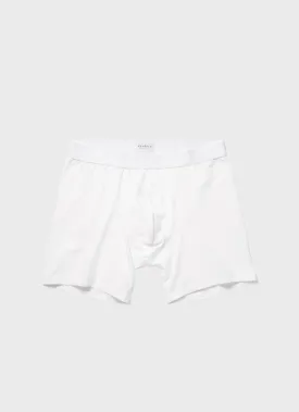 Men's Stretch Cotton Boxer Briefs in White