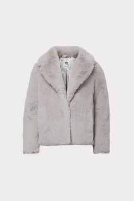 Milly Minis Solid Faux Fur Jacket