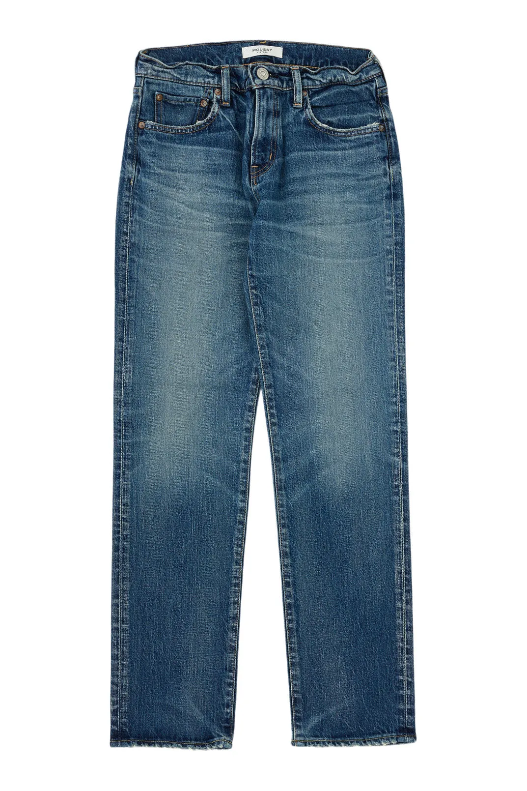 Moussy Denim Florahome Slim Straight in Blue