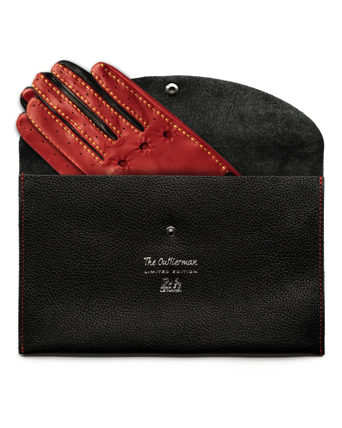 MULSANNE 24 Hours of Le Mans - Driving Gloves - Hyper Black/Racing Red/Modena Yellow