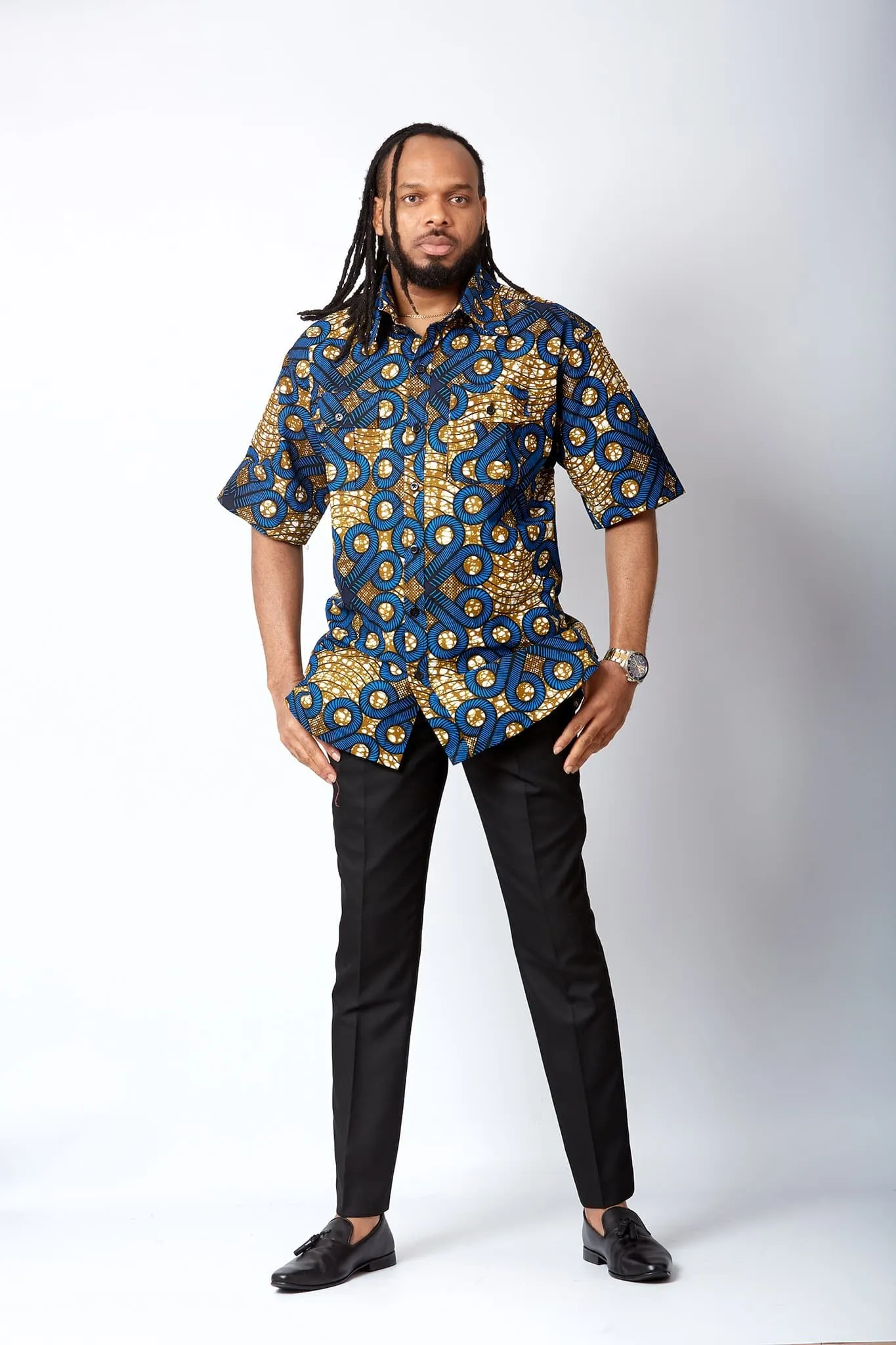 New in African Print Shirt for Men - Zion