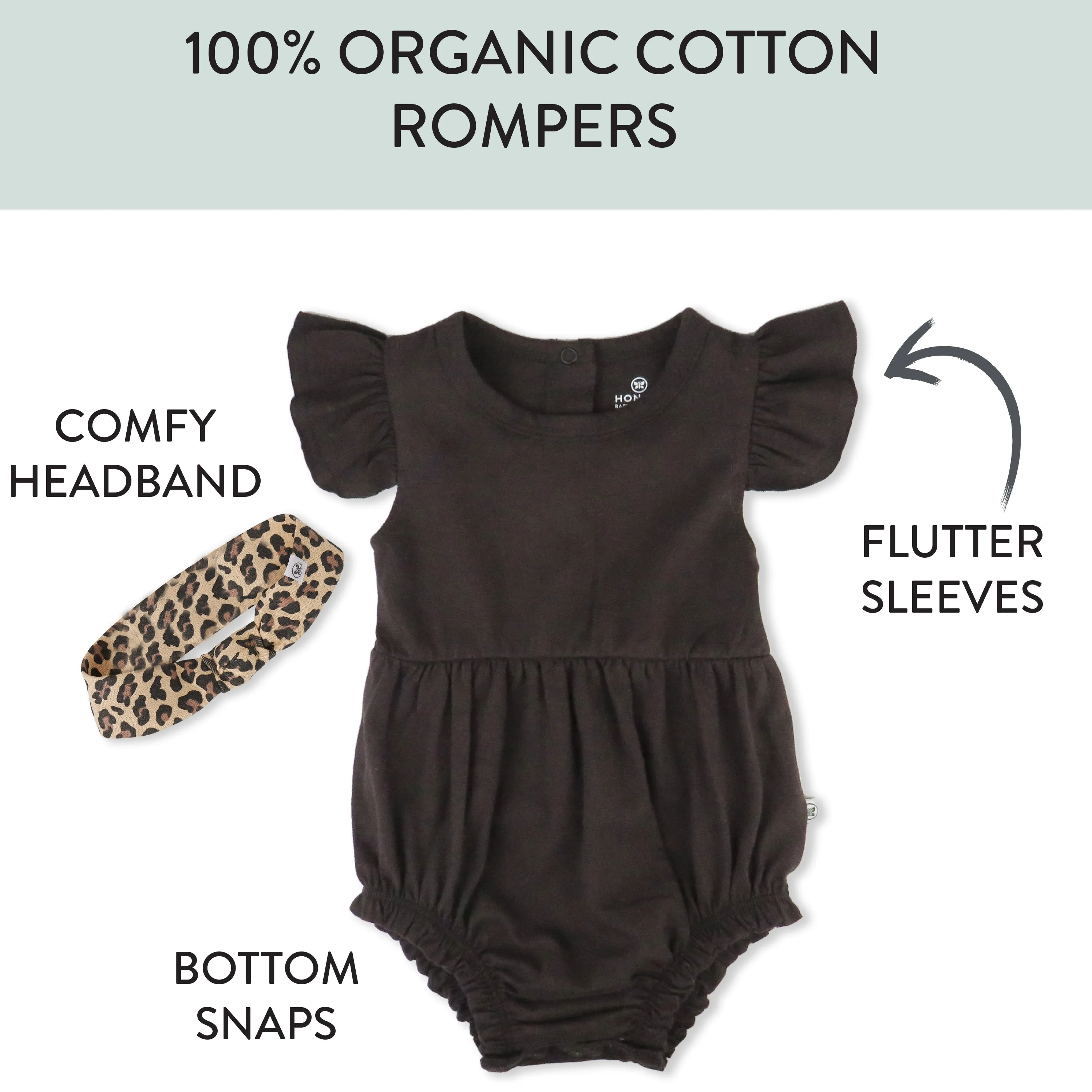 Organic Cotton Jumpsuit Romper Set