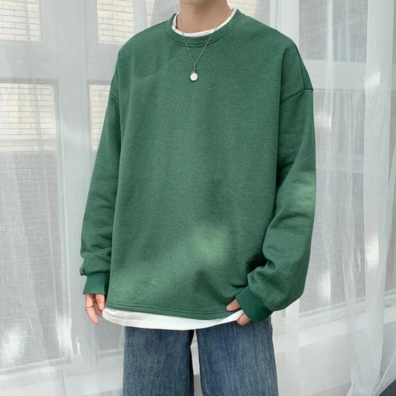 Oversized Mock Two-Piece Long-Sleeve Tee