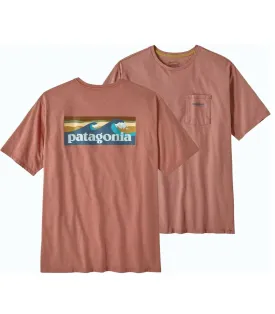 PATAGONIA BOARDSHORT LOGO POCKET RESPONSIBILI-TEE SIENNA CLAY