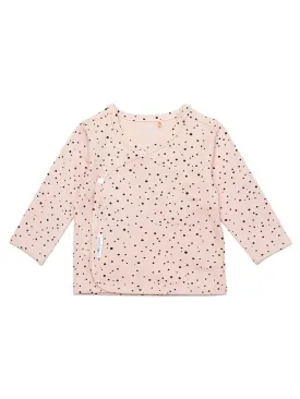 Polkadot Peach Pink Top - Organic Cotton