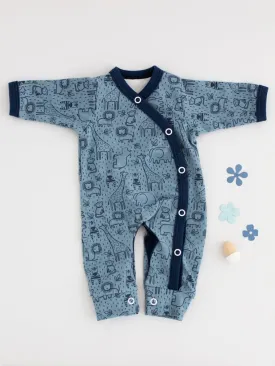 Premature Baby Sleepsuit, Safari Friends