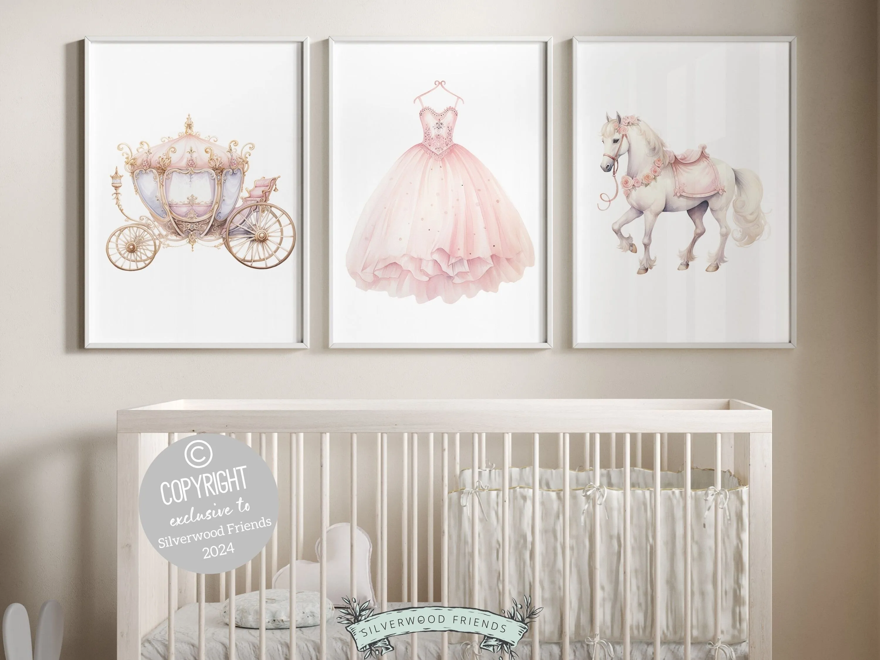 Princess Nursery Prints - Set 1