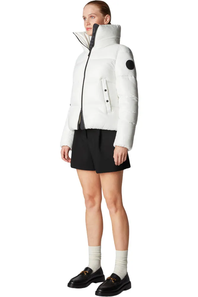 Save The Duck Isla Puffer Jacket in Off White