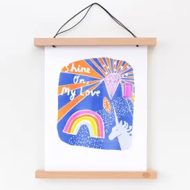 Shine On, My Love - Risograph Print