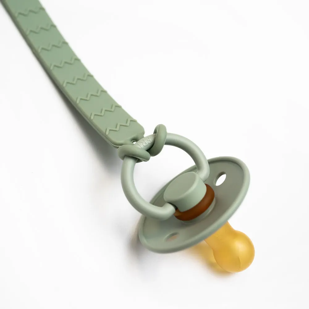 Silicone Pacifier Clip | Sage