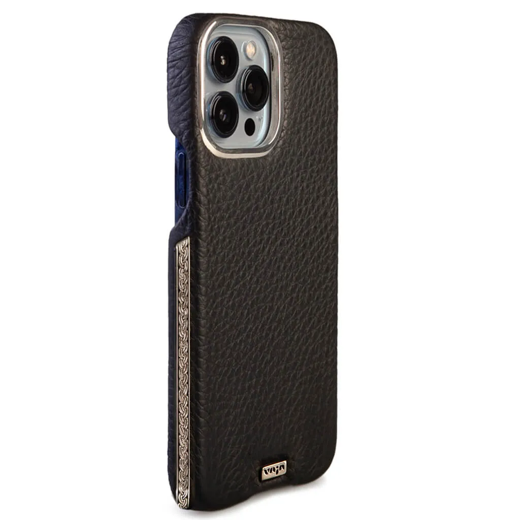 Silver Grip iPhone 14 Pro Max Leather Case