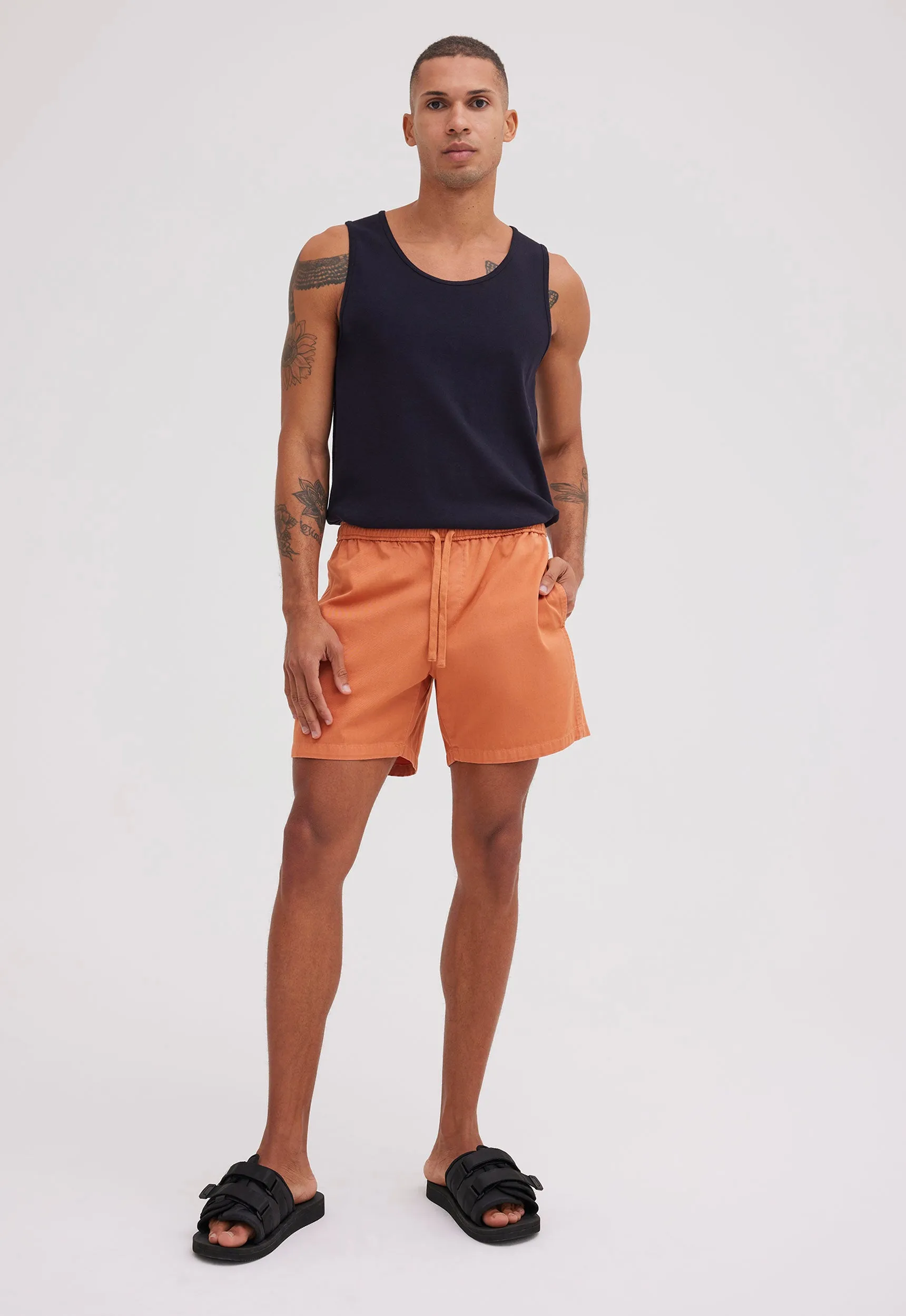 Slater Cotton Short - Tang Orange