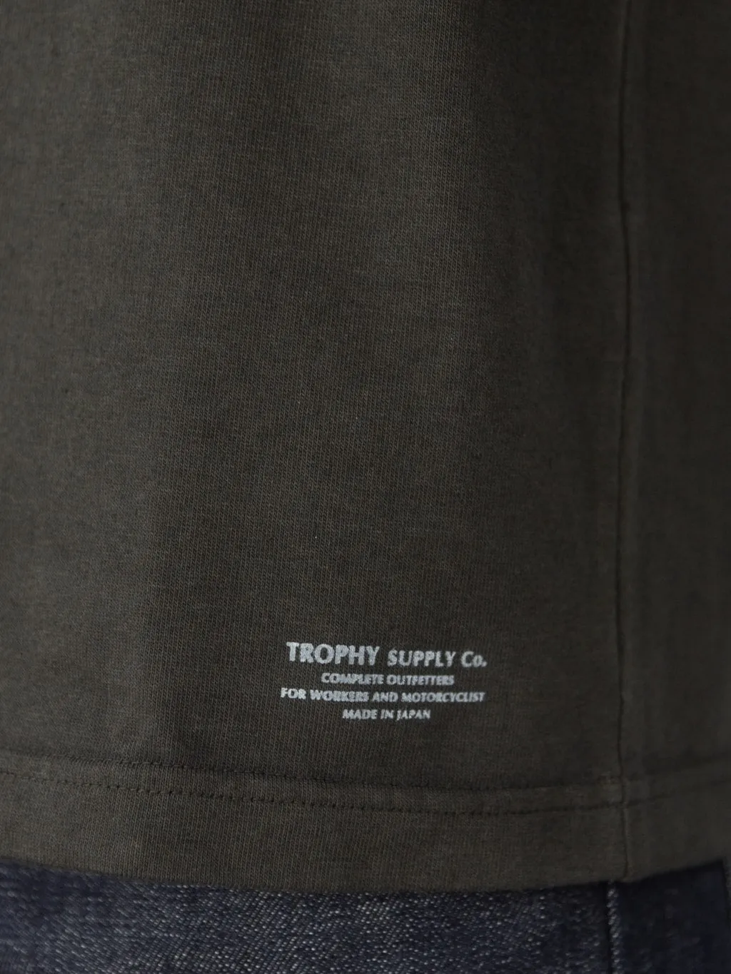 Trophy Clothing OD Henley Tee Gun Black