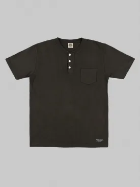 Trophy Clothing OD Henley Tee Gun Black