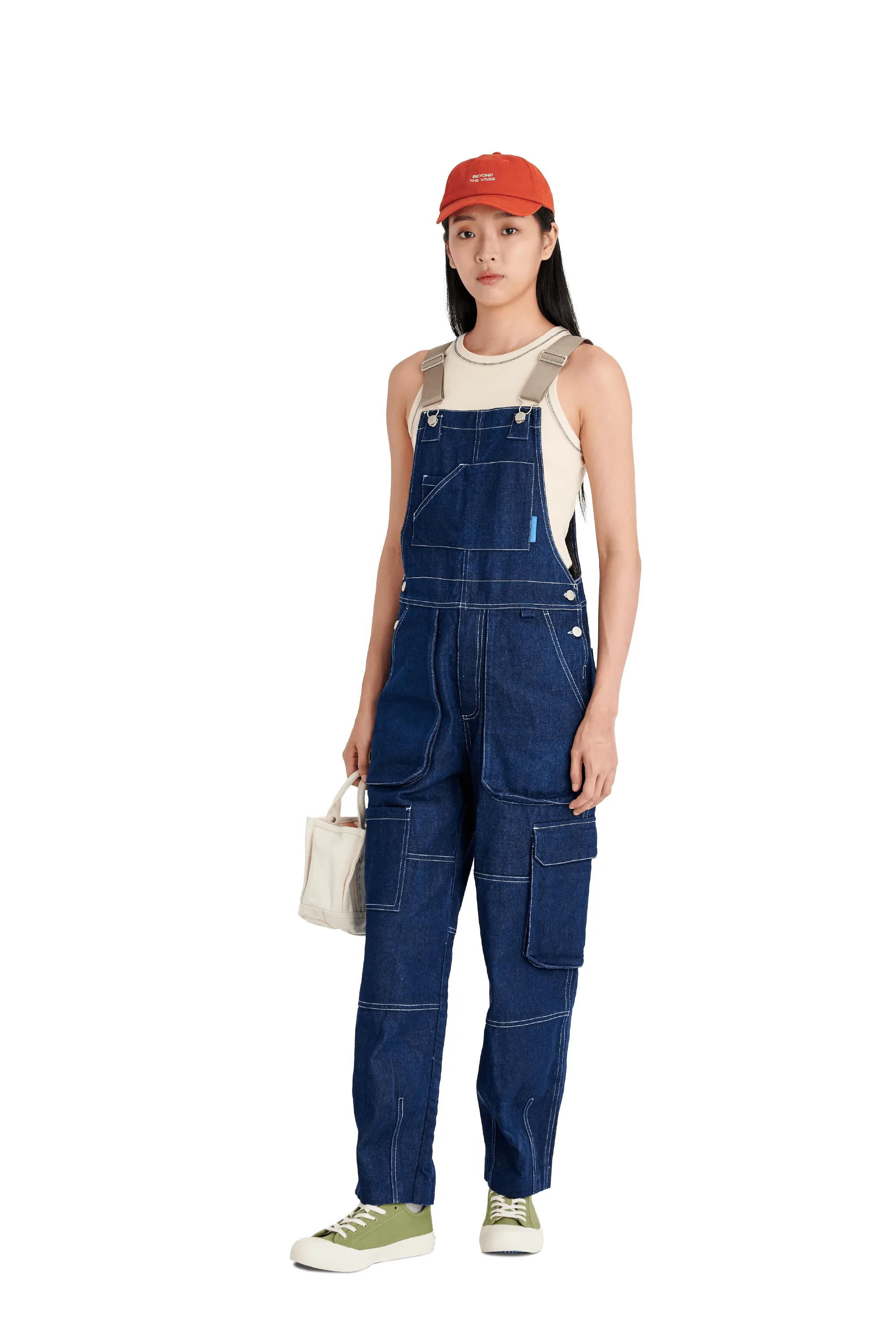 Unisex Denim Utility Jumpsuit