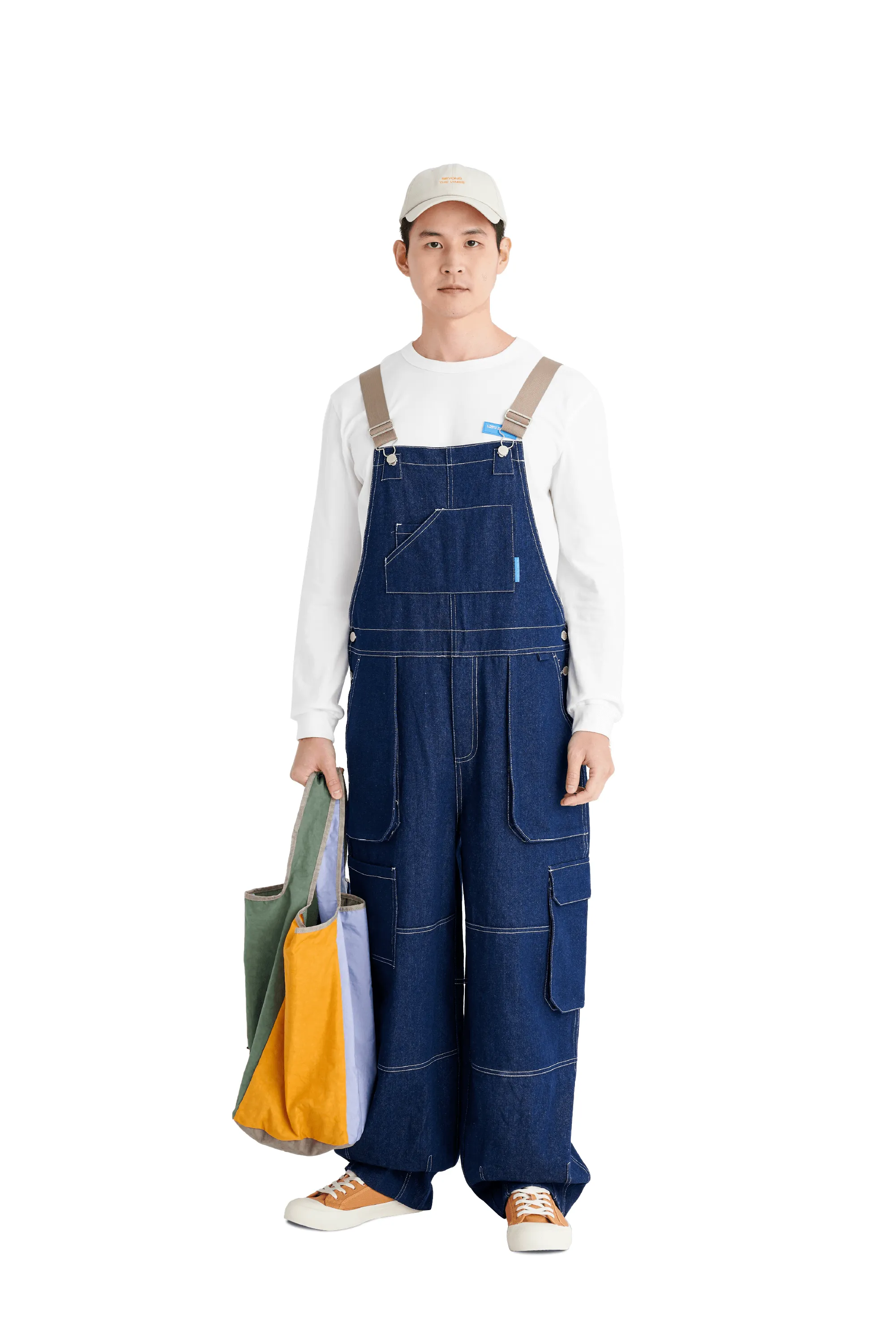 Unisex Denim Utility Jumpsuit