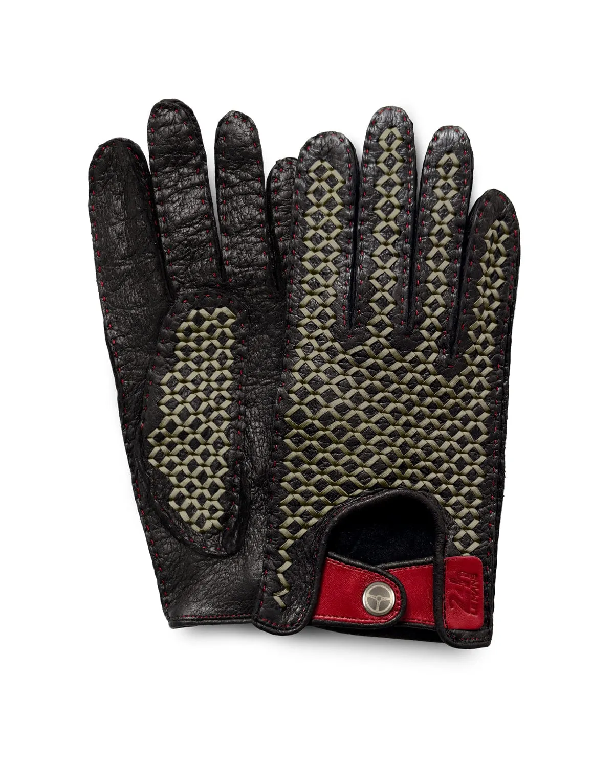 VICTORY 24 Hours of Le Mans - Driving Gloves - Hyper Black/Dark Grey/Racing Red