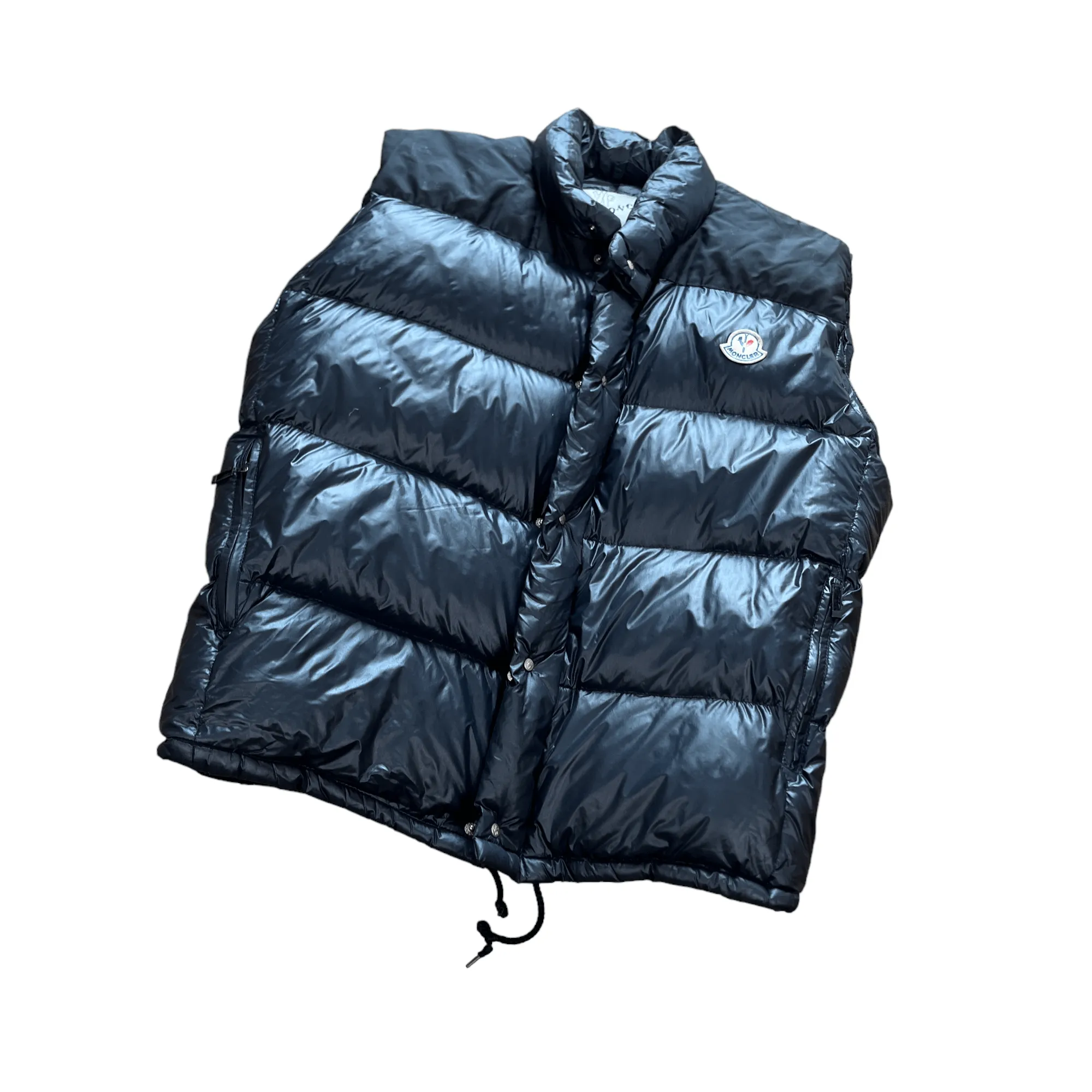 Vintage 90s Black Moncler Puffer Gilet - Extra Large