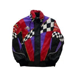 Vintage 90s Black, Red   Purple Pro Racing Jacket - Small