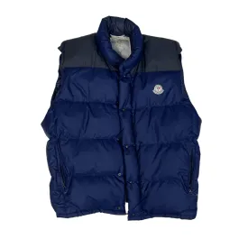 Vintage 90s Navy Blue Moncler Puffer Gilet - Extra Large