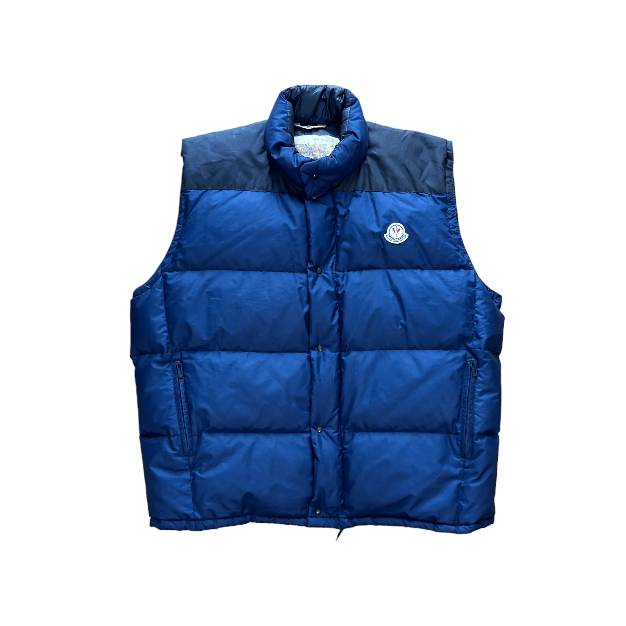 Vintage 90s Navy Blue Moncler Puffer Gilet - Extra Large