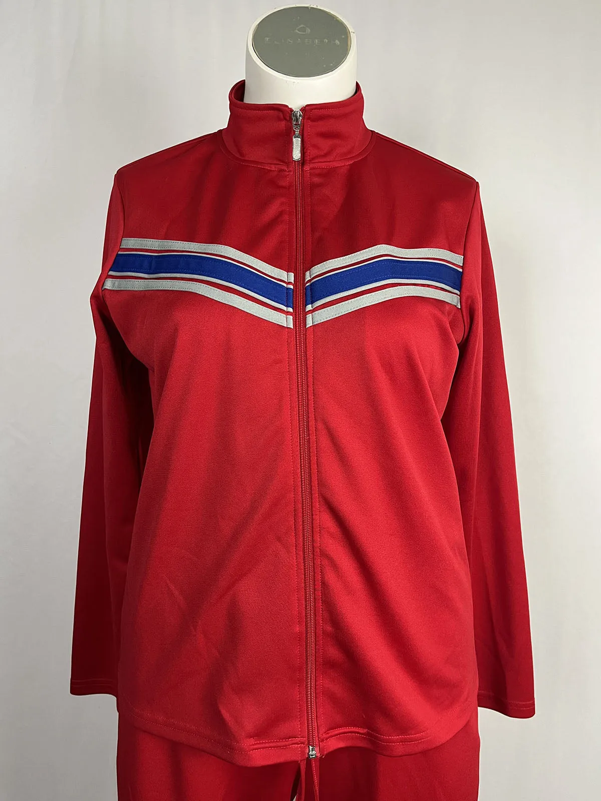 Vintage metrostyle Size XLT (16T) Red & Navy Striped Tracksuit