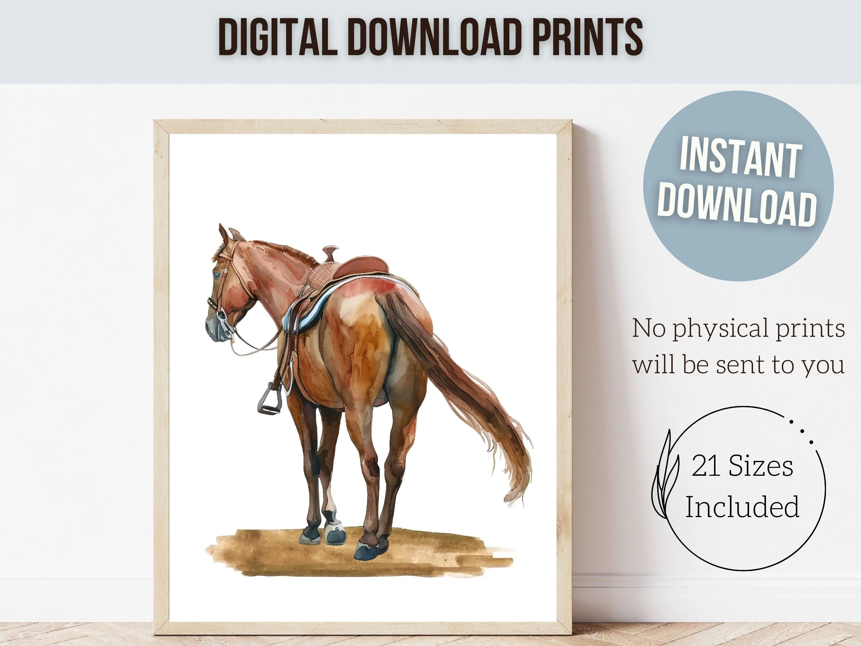 Western Horse Nursery Prints