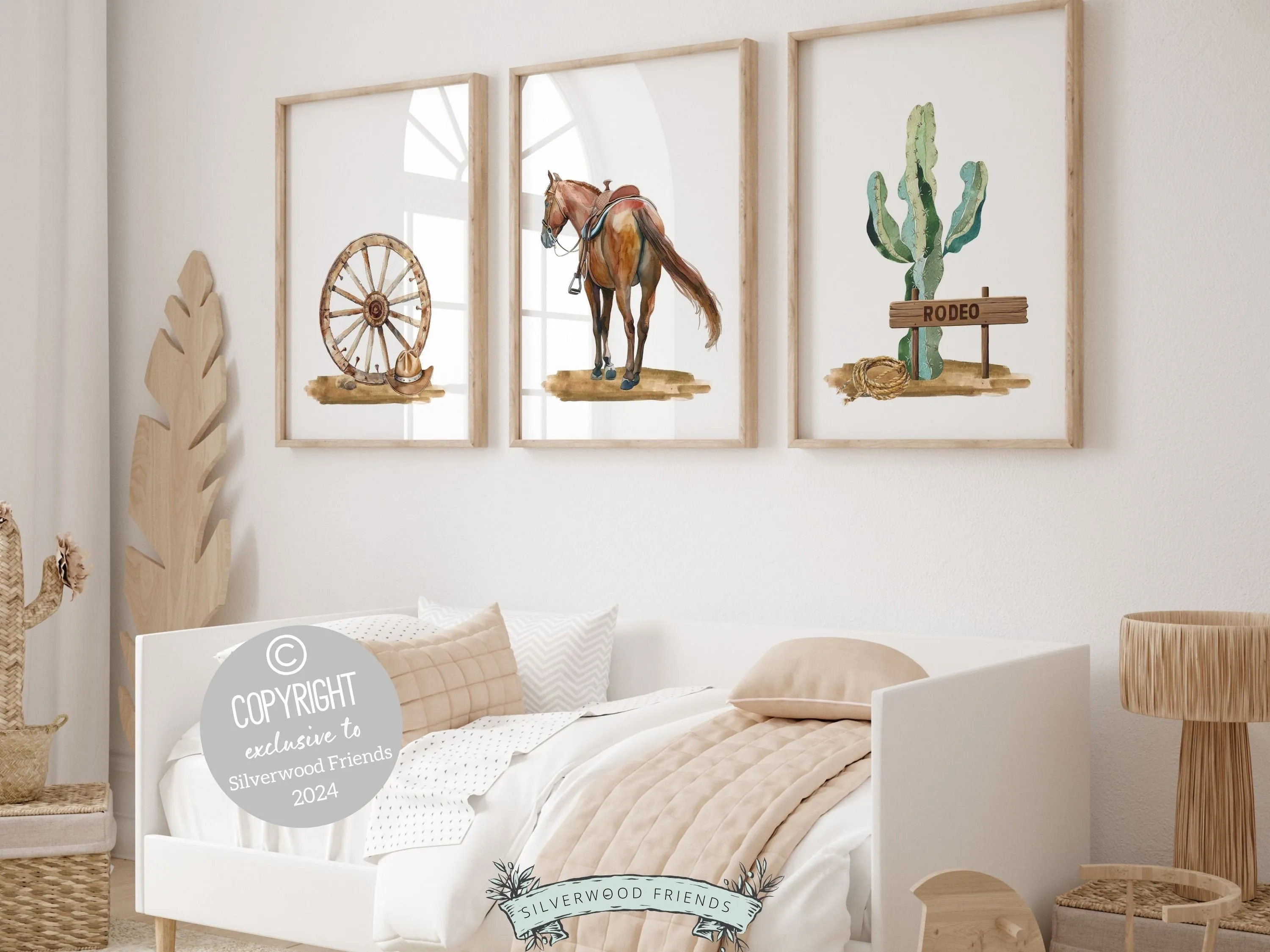 Western Horse Nursery Prints