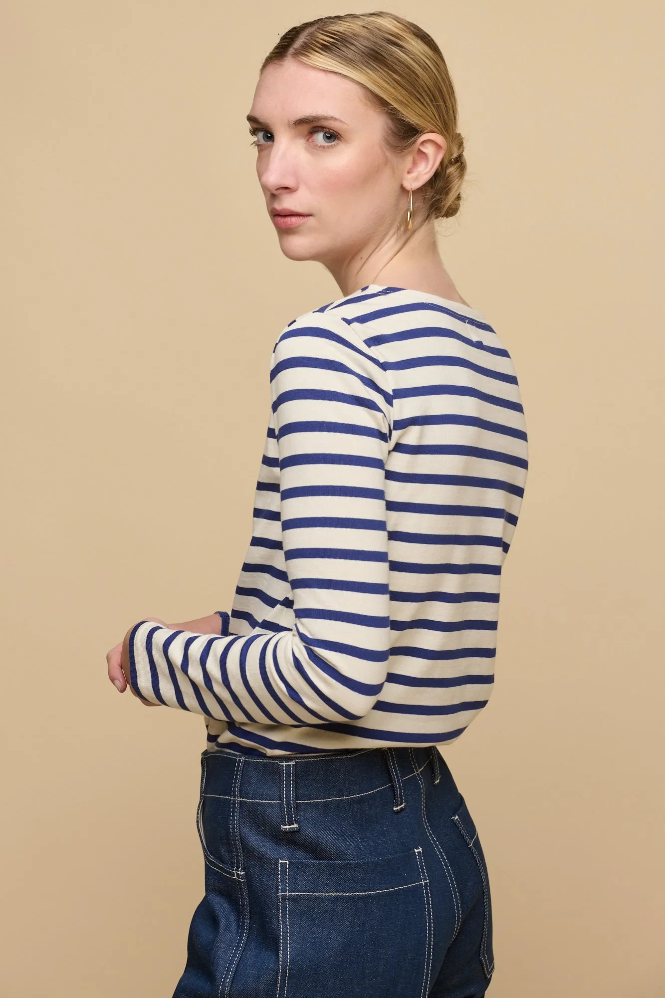 Women's Breton Ecru/Bright Blue