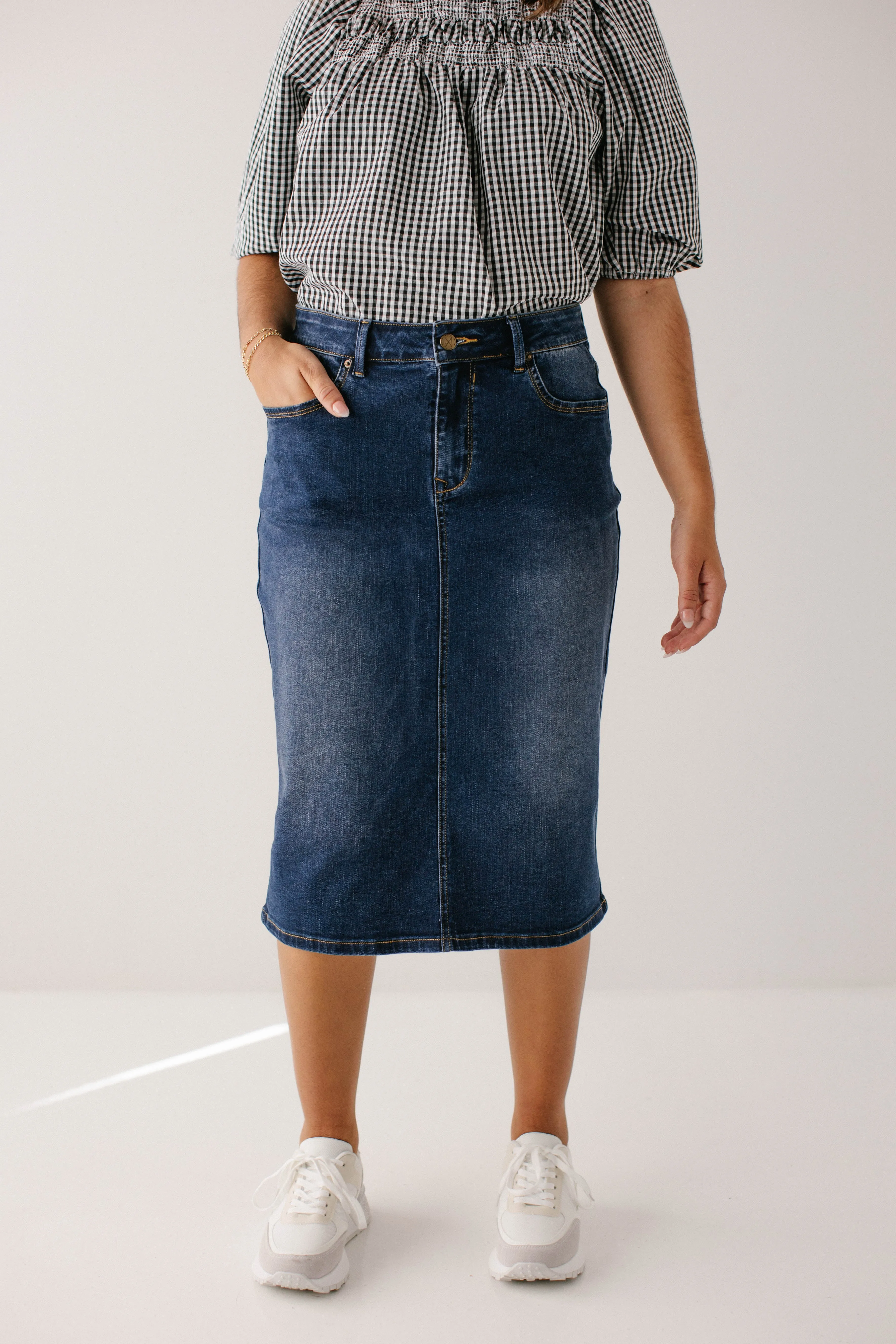 'Wren' Classic Denim Skirt FINAL SALE